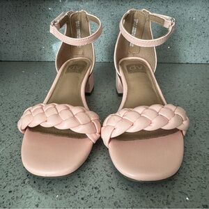 Girls DV by Dolce Vita Pink Heeled Sandals with Braided Straps